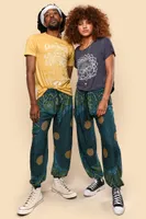 Indigo Floral Mandala Pants