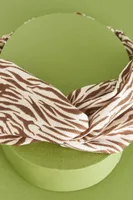 Brown Zebra Print Headband