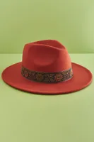 Rustic Floral Panama Hat