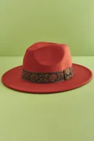 Rustic Floral Panama Hat