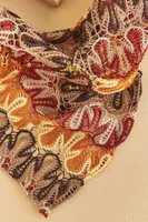 Flame Crochet Hair Scarf