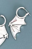 Bat Wing Mini Hoop Earrings