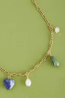 Mixed Stone Pendant Necklace