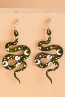 Cosmic Snake Acetate Earrings