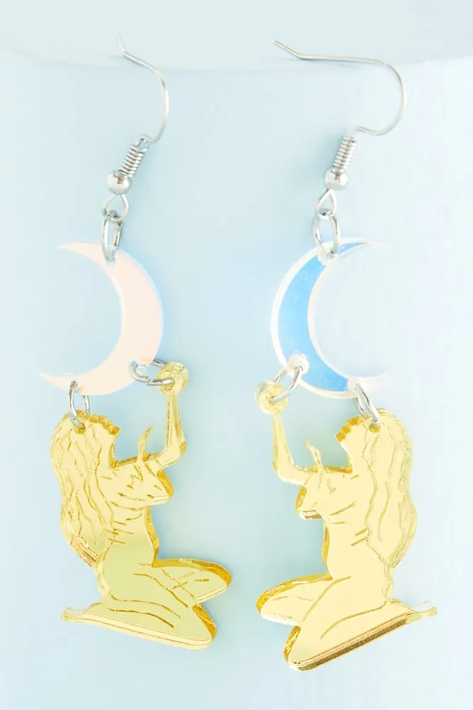 Mystic Figure Acetate Earrings