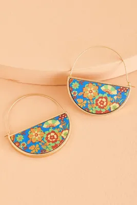 Half Floral Earrings