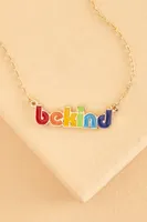 Rainbow Be Kind Necklace