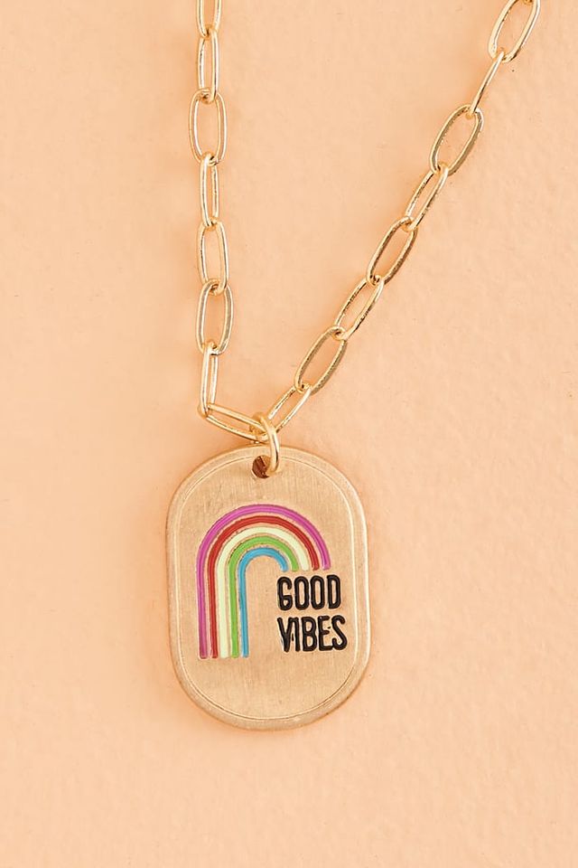 Gold Good Vibes Necklace