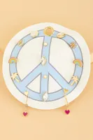 Peace Paradise Round Earring Set