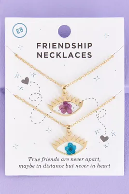 Flowerpress Eye Friendship Necklace Set