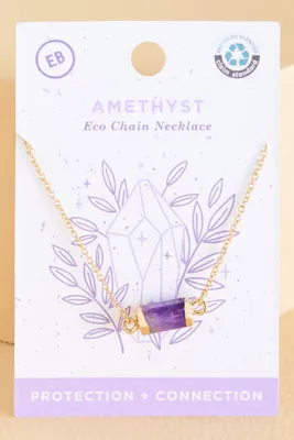 Amethyst Eco Chain Necklace
