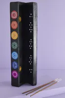 Black Chakra Coffin Incense Burner