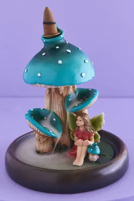 Mushroom Fairy Backflow Incense Burner