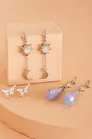 Whimsical Butterfly Earring Set