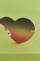 Ombre Heart Sunglasses