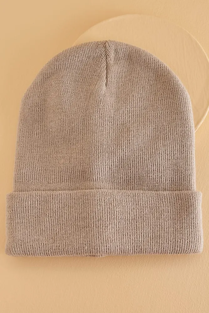 Oat Foldover Beanie