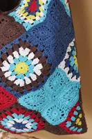 Rainbow Crochet Granny Square Bag