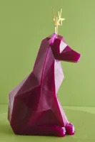 Pyropet Burgundy Reindeer Candle