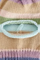 Striped Pastel Balaclava Hat