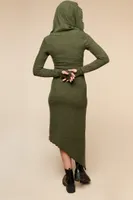 Green Convertible Hood Dress