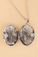 Vintage Flower Locket Necklace