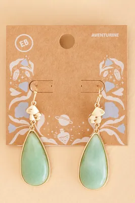 Jade Mushroom Drop Earrings