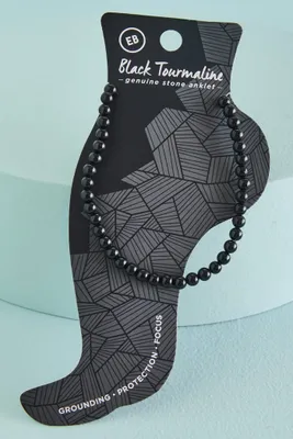 Black Tourmaline Anklet