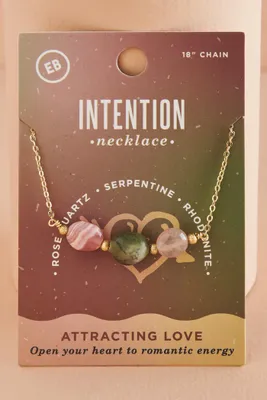 Attracting Love Crystal Intention Necklace