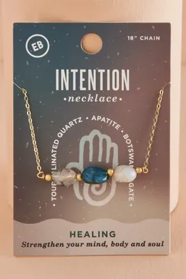 Healing Crystal Intention Necklace