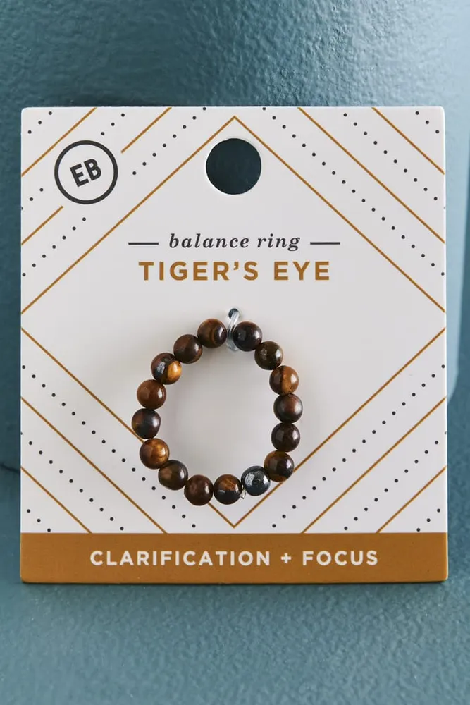 Tiger’s Eye and Hematite Ring