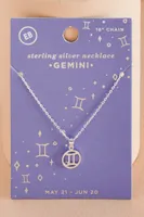 Gemini Zodiac Symbol Necklace