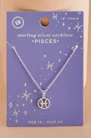 Pisces Zodiac Symbol Necklace