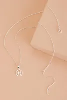 Pisces Zodiac Symbol Necklace