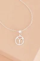 Aries Zodiac Symbol Necklace