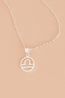 Libra Zodiac Symbol Necklace