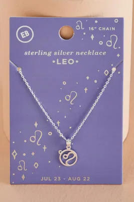 Leo Zodiac Symbol Necklace