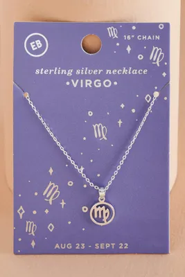 Virgo Zodiac Symbol Necklace
