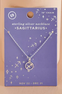 Sagittarius Zodiac Symbol Necklace