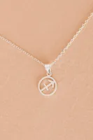 Sagittarius Zodiac Symbol Necklace