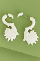 Bone Faux Gage Earrings