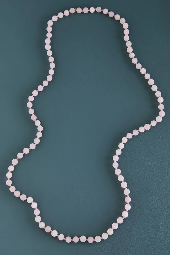 Rose Quartz Beaded Necklace