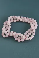 Rose Quartz Beaded Necklace