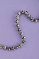 Dalmatian Jasper Beaded Necklace