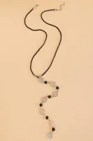 Chakra Lava Stone Lariat Necklace