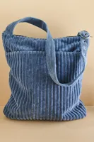 Shadow Blue Grommet Crossbody Bag