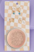 Good Vibes Only Earring and Tray Set