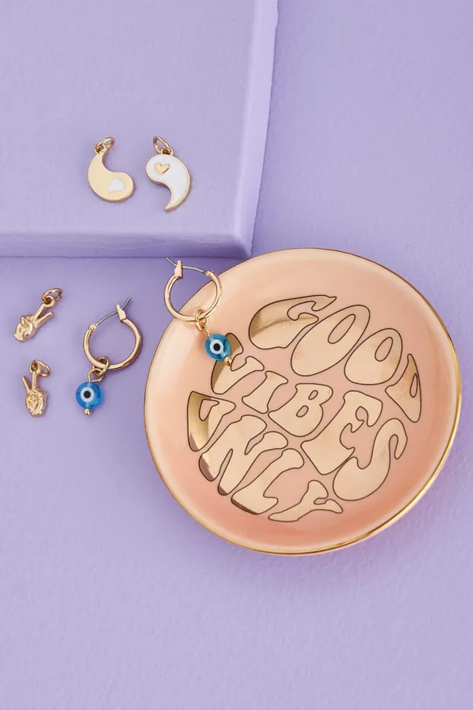Good Vibes Only Earring and Tray Set