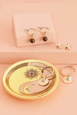 Celestial Yin Yang Earring and Tray Set