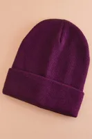 Grape Foldover Beanie