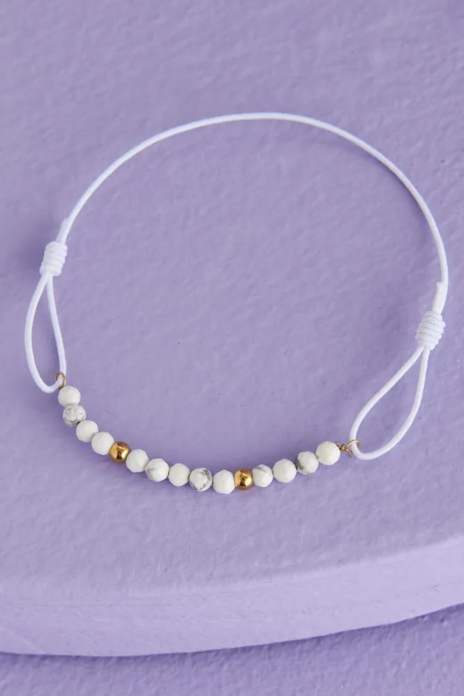 Howlite Beaded Rack Bracelet